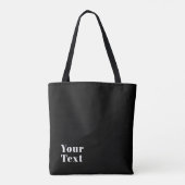 Tote Bag Stylish Editable Retro Modern Name (ou autre texte (Dos)