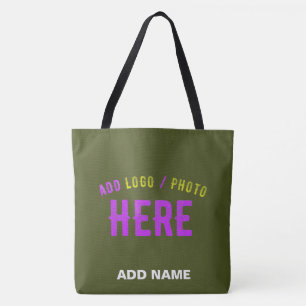 TOTE BAG STYLISH MODERNE ARMÉE VERT VÉRIFIÉ MARQUE