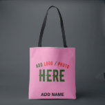 TOTE BAG STYLISH MODERNE PERSONNALISABLE ROSE VÉRIFIÉ MARQU<br><div class="desc">VOUS POUVEZ CHANGER, REDIMENSIONNER OU AJOUTER LOGO, PHOTO, TEXTE ET COULEURS COMME VOUS LE SOUHAITEZ.MERCI.</div>