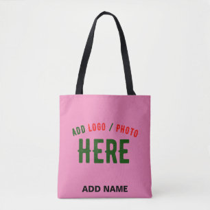 TOTE BAG STYLISH MODERNE PERSONNALISABLE ROSE VÉRIFIÉ MARQU