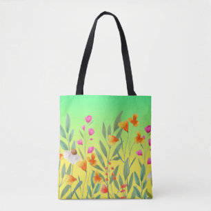Tote Bag Sublimation fleur sauvage
