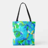 Tote Bag Sublime Himalaya Poppy Aqua Green Floral (Dos)