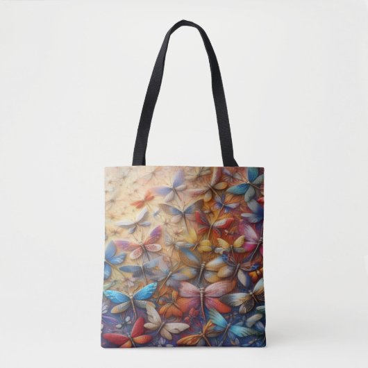 Tote Bag Subtle Dragonflies (Devant)