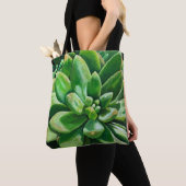 Tote Bag Succulent en vert (De près)