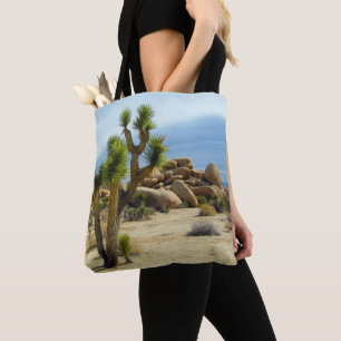 Tote Bag Succulents du désert de Californie, rochers et cie