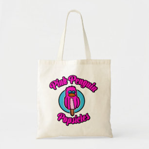 Tote Bag Sucette glacée pingouin rose