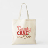 Tote Bag Sucre de canne Cutie Retro Vacances de Noël Super (Dos)