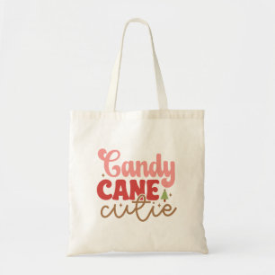 Tote Bag Sucre de canne Cutie Retro Vacances de Noël Super