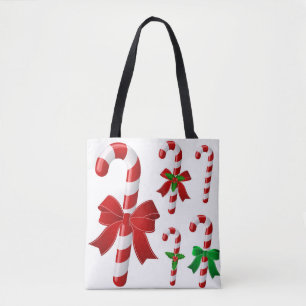 Tote Bag Sucre de canne de Noël