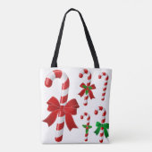 Tote Bag Sucre de canne de Noël (Dos)