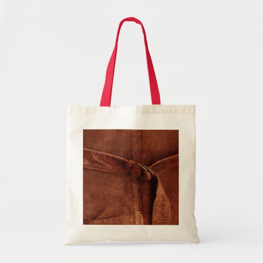 Tote Bag Suède Brown À La Sangle Et À La Boucle (Devant)
