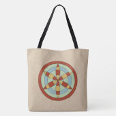 Tote Bag Suffolk Hexafoil (Daisy Wheel) Witch Mark (Dos)
