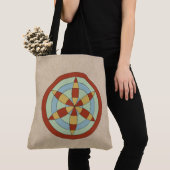 Tote Bag Suffolk Hexafoil (Daisy Wheel) Witch Mark (De près)