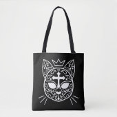 Tote Bag Sugar crâne chaton chaton mignonne goth style mode (Devant)