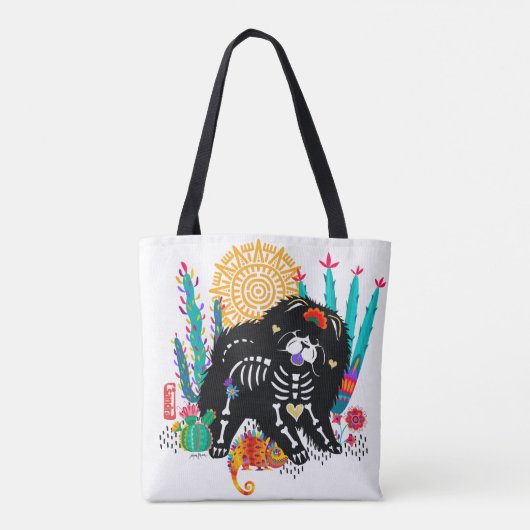 Tote Bag SUGARSKULL NIRVANA Chow Jour des morts (Dos)