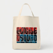 Tote Bag Suicide Squad | et logo bleu (Devant)