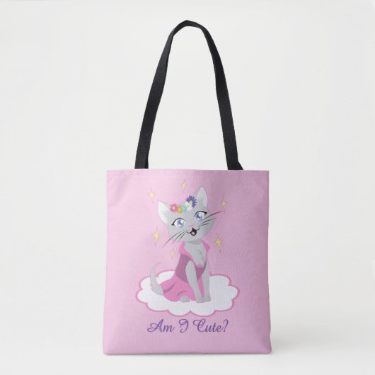 Tote Bag Suis-Je Mignonne ? (Devant)