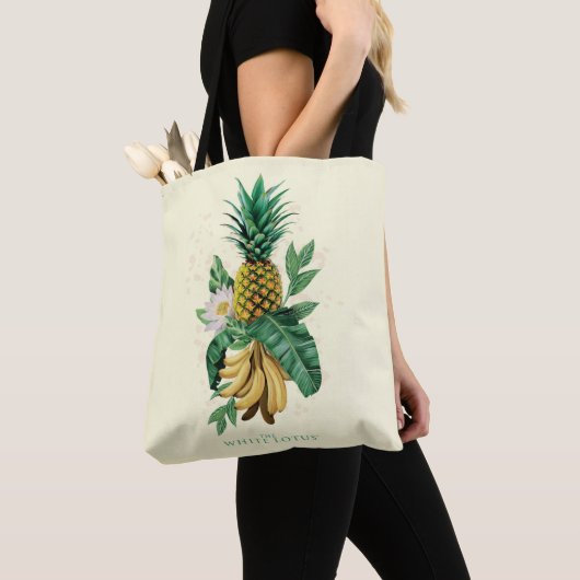 Tote Bag Suite ananas au White Lotus (De près)