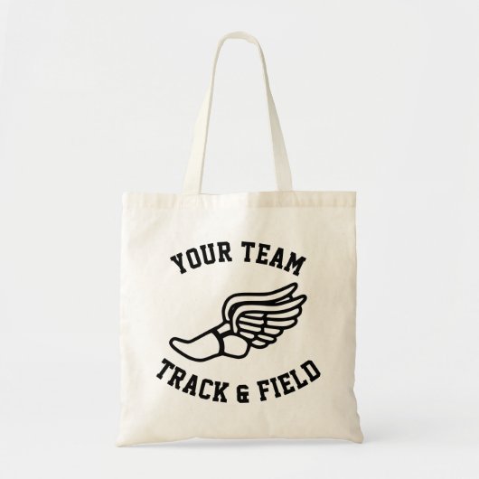 Tote Bag Suivi et champ Nom de l'équipe personnalisée ou sp (Devant)