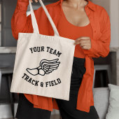 Tote Bag Suivi et champ Nom de l'équipe personnalisée ou sp