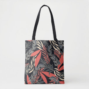 Tote Bag Summer seamless tropical pattern with bright yello
