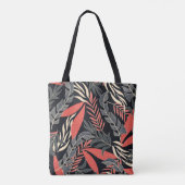 Tote Bag Summer seamless tropical pattern with bright yello (Dos)