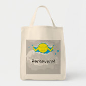 Tote Bag Sun and Storm Clouds:  Grocery (Devant)