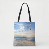 Tote Bag Sun. Ciel. Mer. Sable. Scène de plage (Devant)