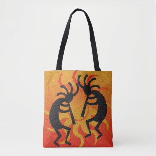 Tote Bag Sun de la tribu Kokopelli de Southwest Design (Devant)