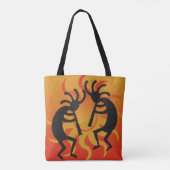 Tote Bag Sun de la tribu Kokopelli de Southwest Design (Dos)