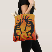 Tote Bag Sun de la tribu Kokopelli de Southwest Design (De près)