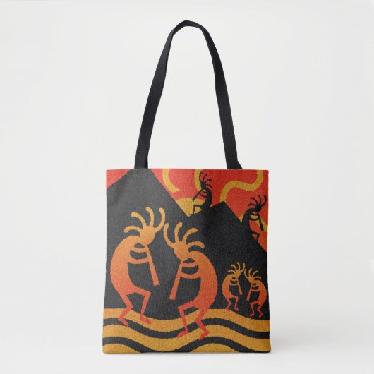 Tote Bag Sun de la tribu Kokopelli de Southwest Design (Devant)