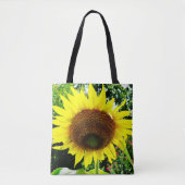 Tote Bag Sun Flower in the sun personnalisée avec nom (Devant)