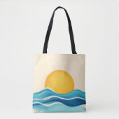 Tote Bag Sun & Surf Wave (Devant)