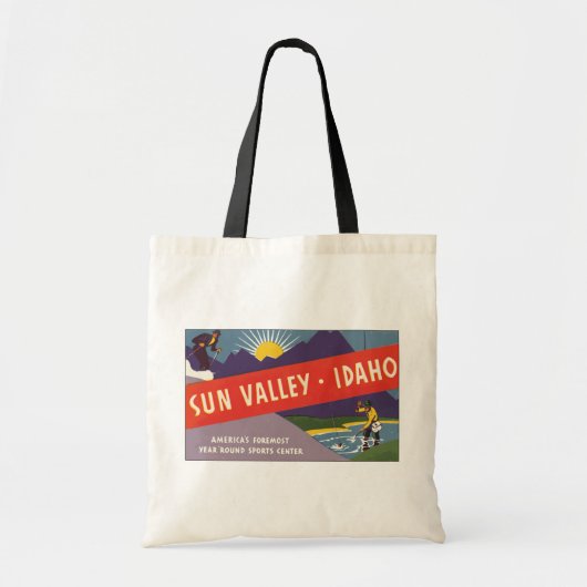 Tote Bag Sun Valley Idaho, cru (Devant)