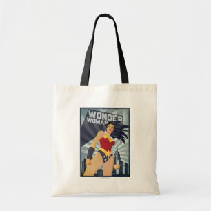 Tote Bag Sunburst, ville rétro de Wonder