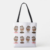 Tote Bag Sundaes de crème glacée (Dos)