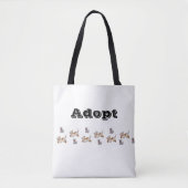 Tote Bag Sunflower Adopter Chat Chien Kitten Fourre-tout (Devant)