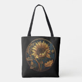Tote Bag Sunflower Art Nouveau (Dos)