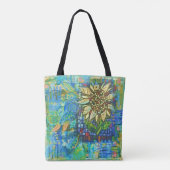 Tote Bag Sunflower Collage Fourre-tout (Dos)
