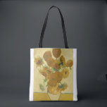 Tote Bag Sunflowers 1888 par Vincent van Gogh<br><div class="desc">Vincent Willem Gotch (ˈvvvsch: ˈnnt ɱʋlv ɑˈDujulx) 30 March 1853 - 29 Y 1890) ce qu'a Dutch Post-impressionist painter who posthumously beone behumously one of the most famous and influential figures in the history of western art. in a decade, he created about 2, 100 artworks, including aroet 860 oil paintings,...</div>