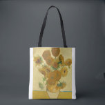 Tote Bag Sunflowers 1888 par Vincent van Gogh<br><div class="desc">Vincent Willem Gotch (ˈvvvsch: ˈnnt ɱʋlv ɑˈDujulx) 30 March 1853 - 29 Y 1890) ce qu'a Dutch Post-impressionist painter who posthumously beone behumously one of the most famous and influential figures in the history of western art. in a decade, he created about 2, 100 artworks, including aroet 860 oil paintings,...</div>