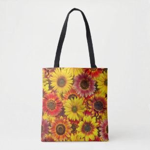 Tote Bag Sunflowers Motif sans couture
