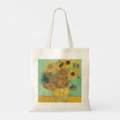 Tote Bag Sunflowers par Vincent Van Gogh (Dos)
