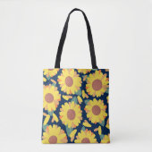 Tote Bag Sunny Bloom Doodles (Devant)