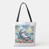 Tote Bag Sunny Dolphin Bliss (Dos)