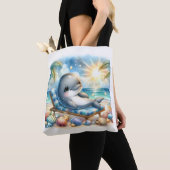 Tote Bag Sunny Dolphin Bliss (De près)
