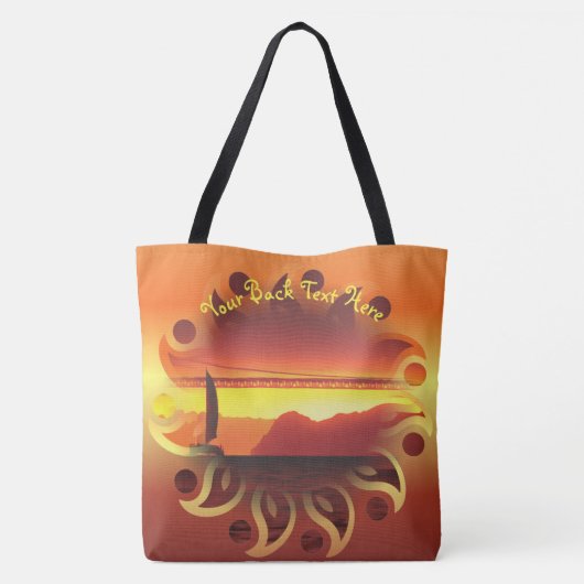 Tote Bag Sunny San Francisco Sunset 1124 (Dos)