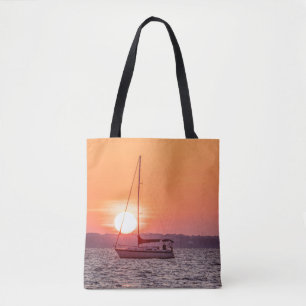 Tote Bag Sunrise du bateau à voile