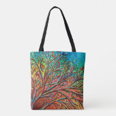Tote Bag Sunrise Treetop Birds II (Dos)